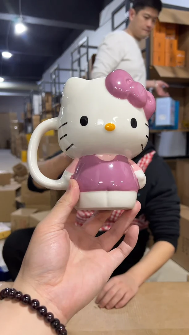 【闪购商品】杯陶瓷粉色kt全身杯