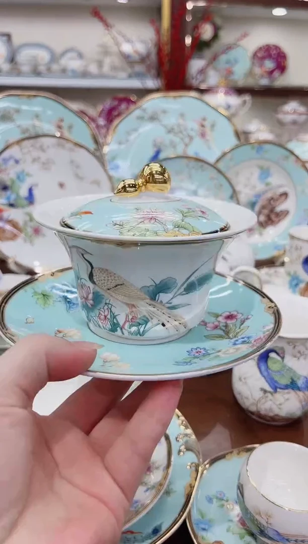 36%以上骨粉骨瓷炖盅三件套