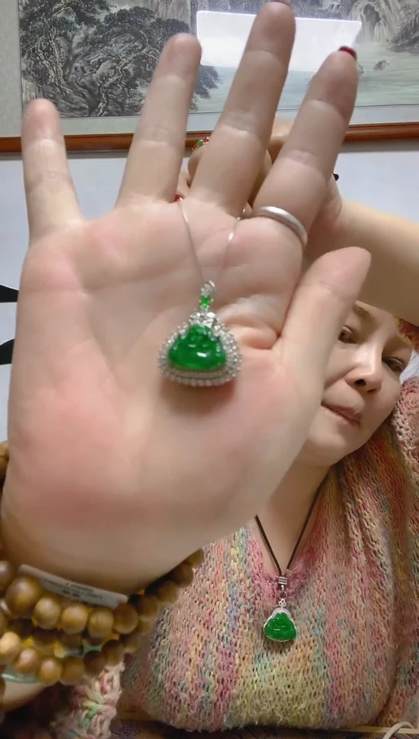 颈饰未镶嵌翡翠M****?天然A货 假一罚四