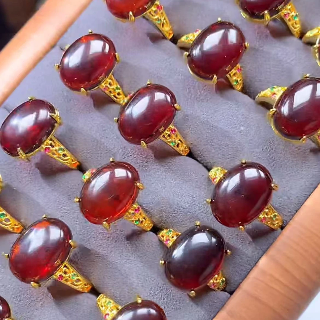 【逍遥】琥珀血珀戒指*817/116/多样性发/1件