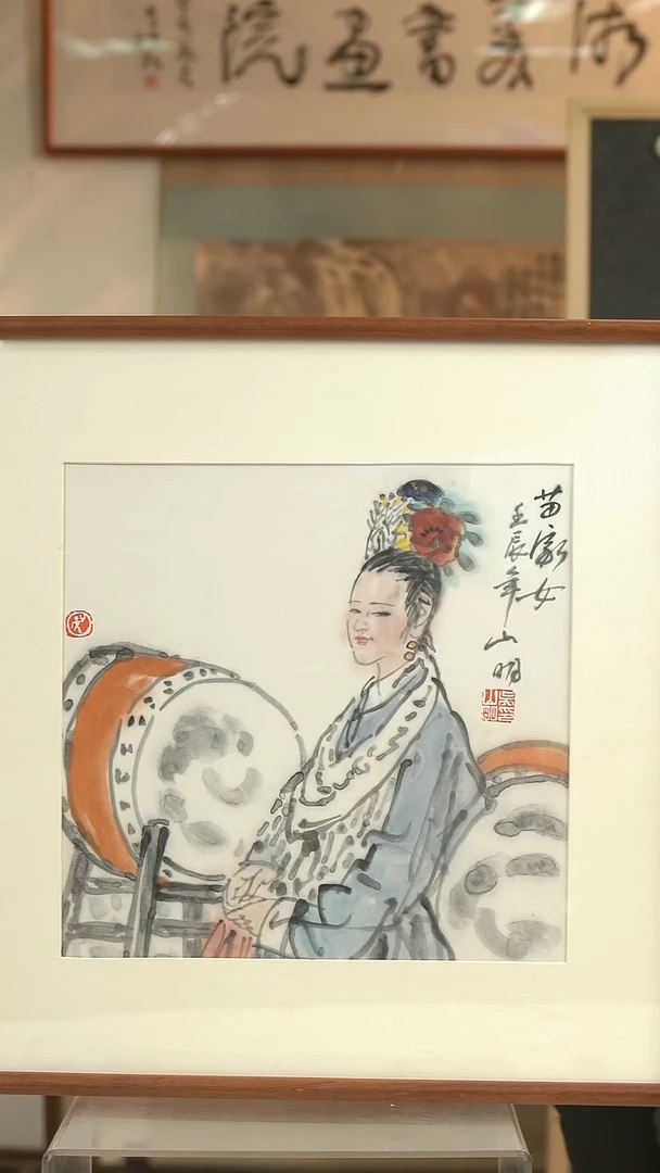 国画努**习吴老师 人物画一尺hk