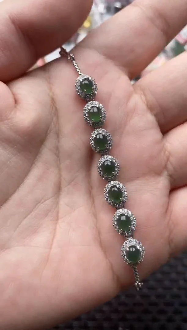 【闪购商品】翡翠戒指银S925镶嵌44444---2