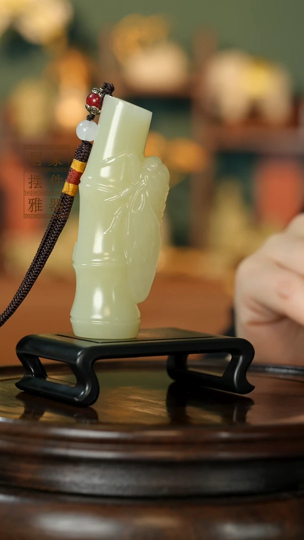 玉《知足常乐》摆件