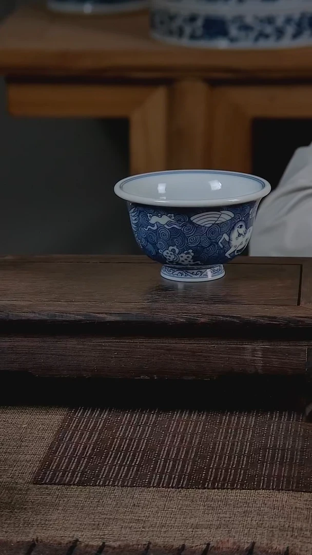 杯折葵非器手工手绘山海经飞马压手杯