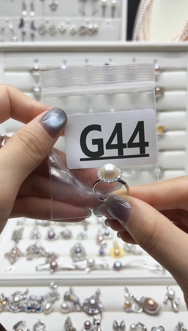 银S925镶嵌珠宝奇石淡水珍珠慧*G44