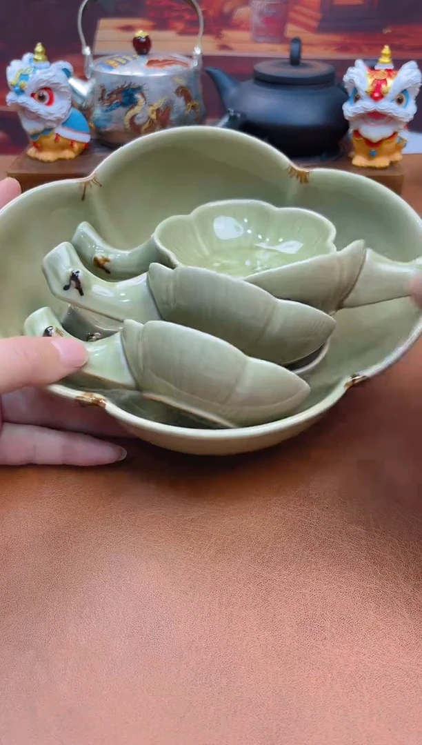 陶瓷茶具摆件旅行套组