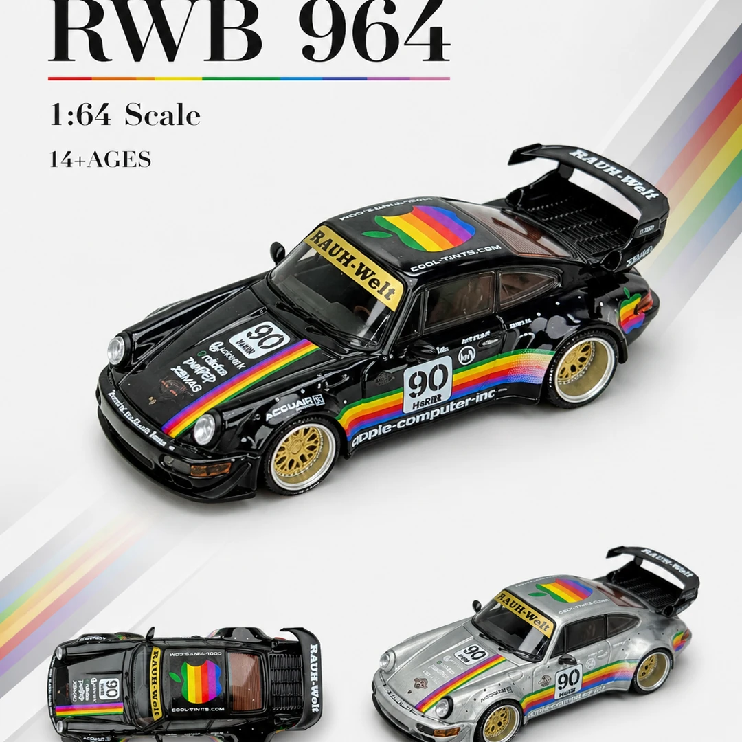 【主题端】TL 1:64 保时捷RWB 964 合金汽车模型
