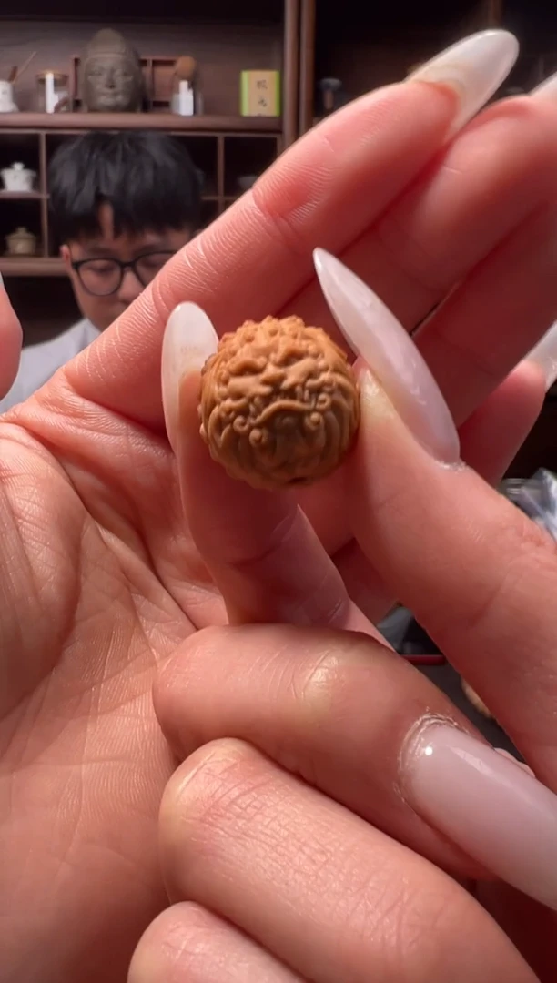 【闪购商品】猴头核桃把件醒狮单颗