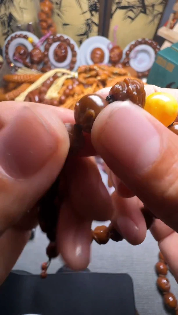 手串橄榄核18罗汉手持