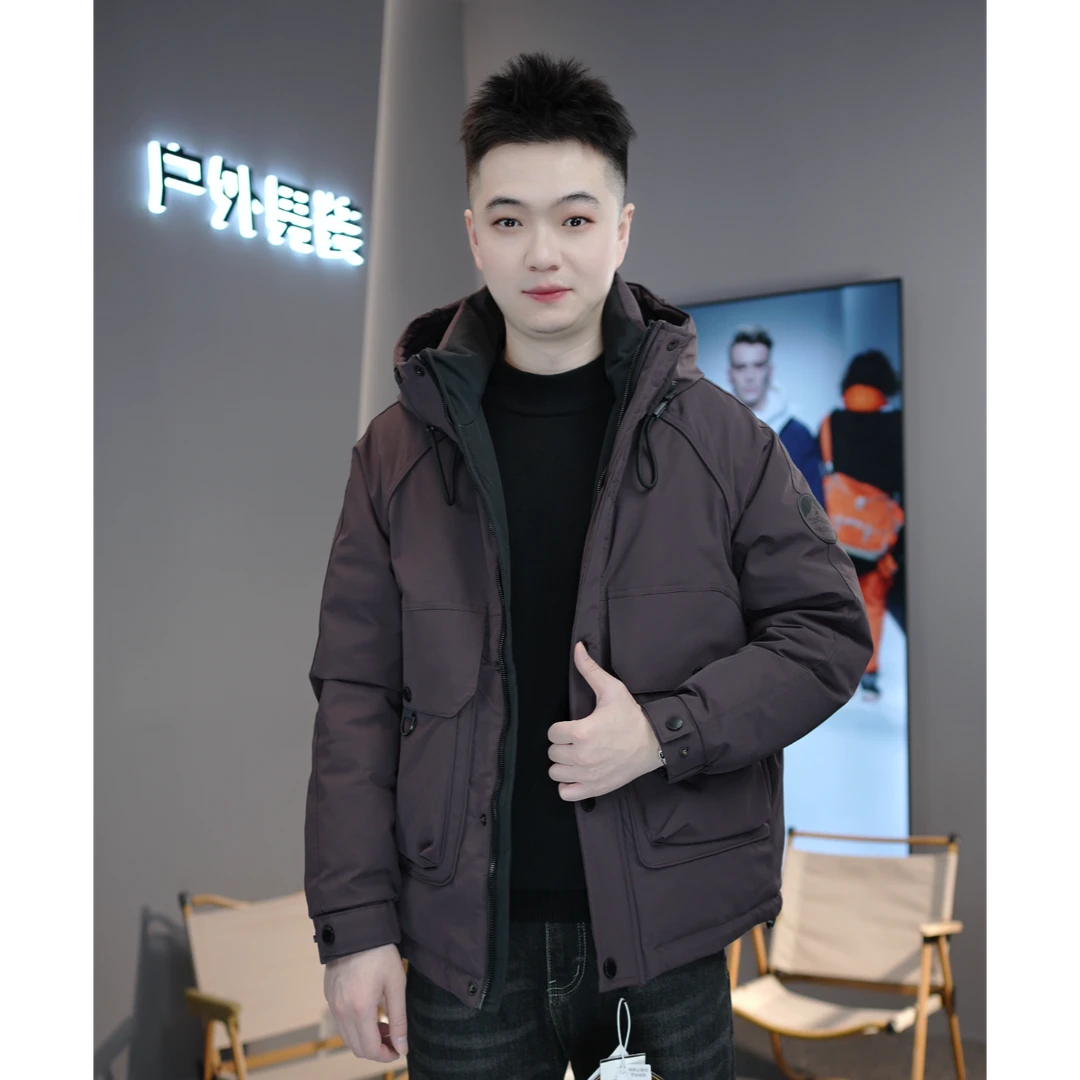 2025冬新款『甄选90绒』冲锋衣羽绒服户外工装男士保暖男女同款外套
