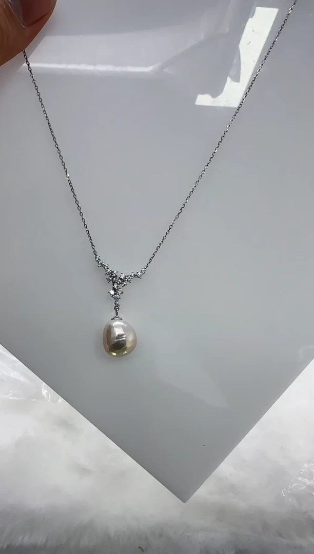 【闪购商品】淡水珍珠DA银S925镶嵌b378 套链11