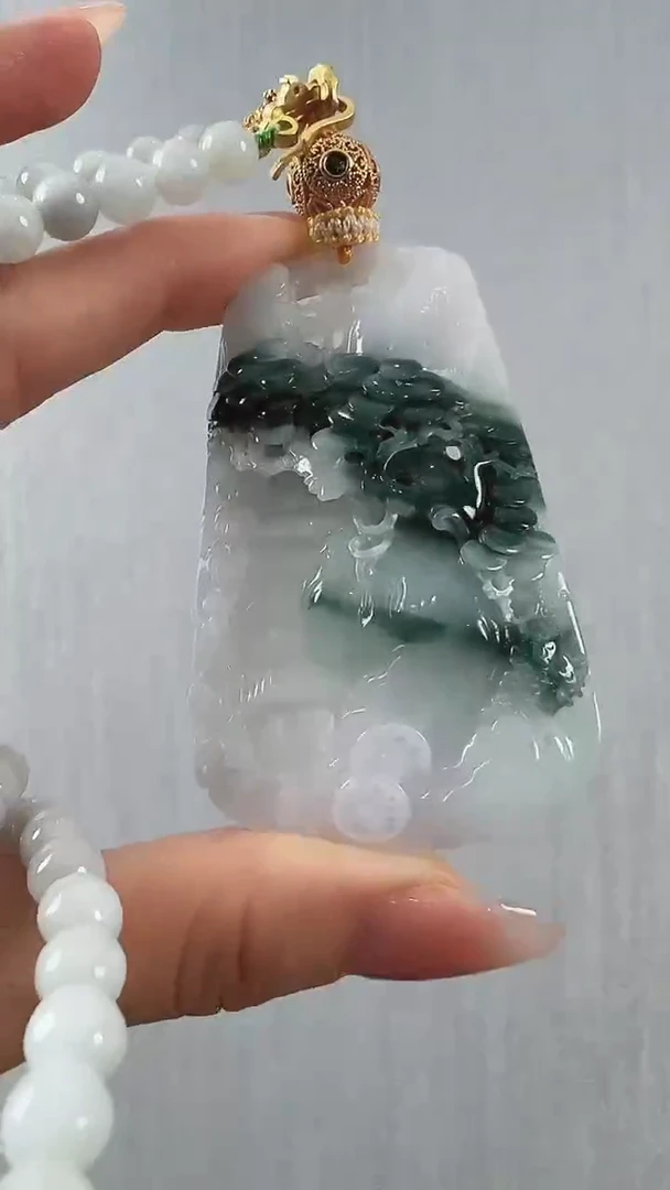 颈饰未镶嵌翡翠山水
