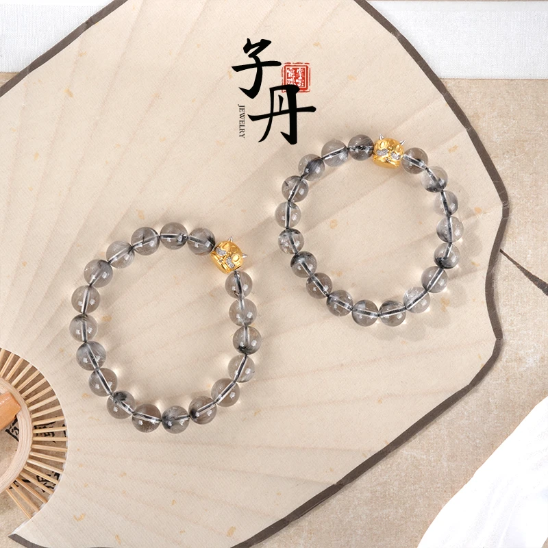 【蜜棠二店】18K黑银钛DIY单圈手串（多样性发/发一串）B2-057