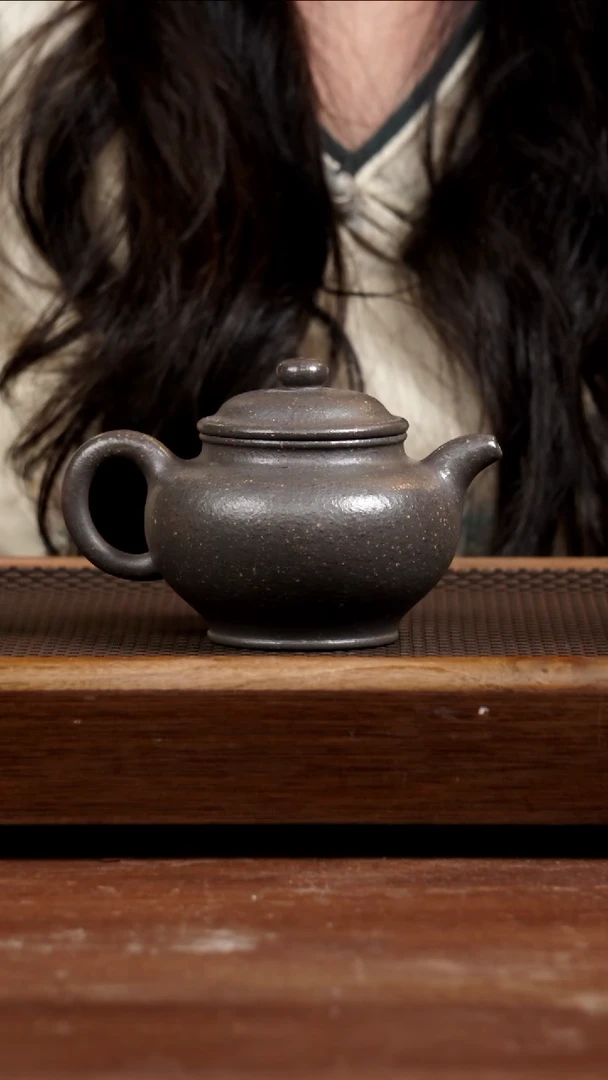 茶壶紫砂8目粗砂天青掇只290CC