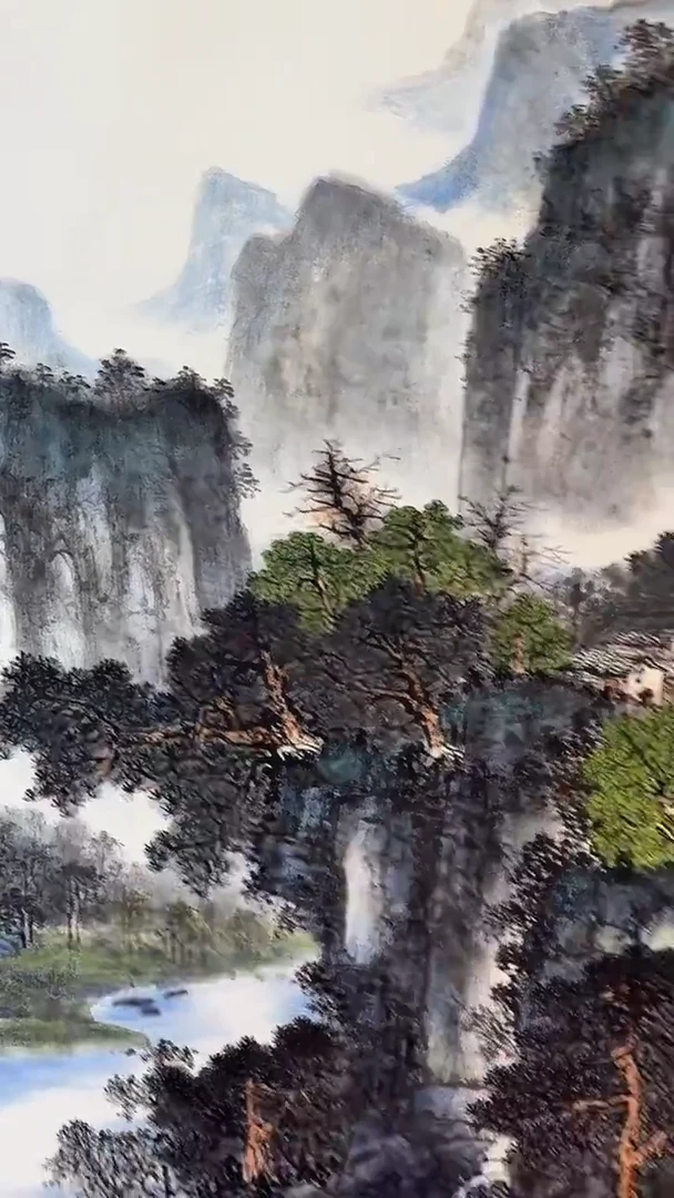 国画王炳杰手绘绘画作品25-14