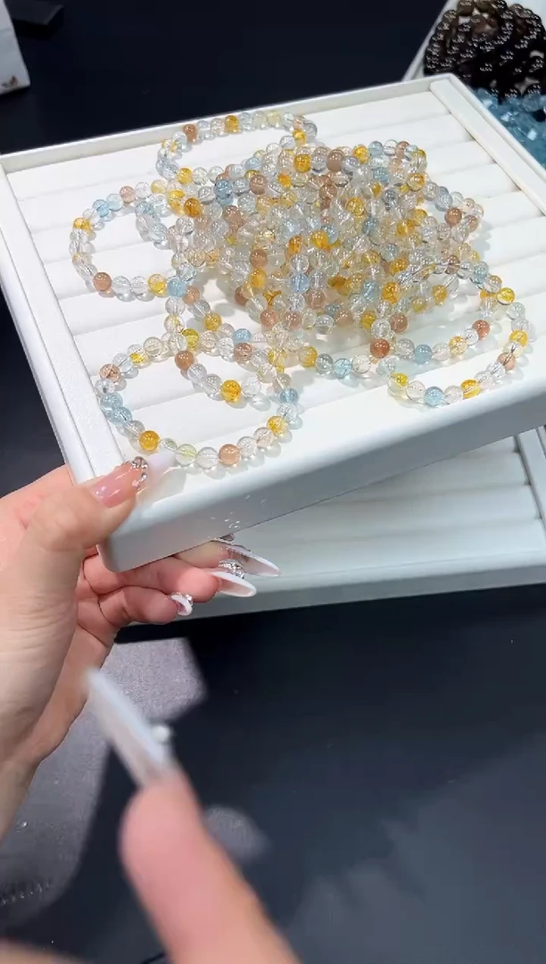 未镶嵌手串托帕石70h多样性发其一【1条】默认微瑕