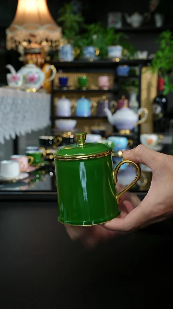 二等品翡翠绿盖杯，，，，，