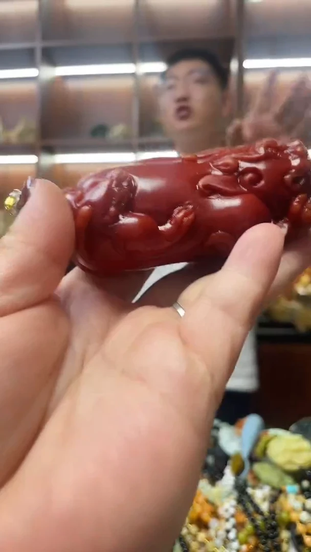 未镶嵌蛇纹石玉手把