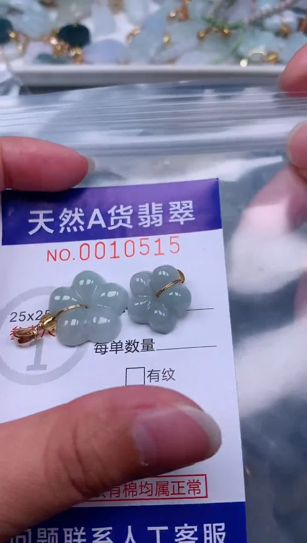 翡翠未镶嵌吊坠(赠链)1