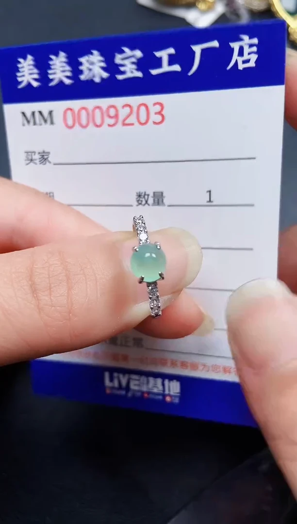 翡翠银S925镶嵌颈饰9203