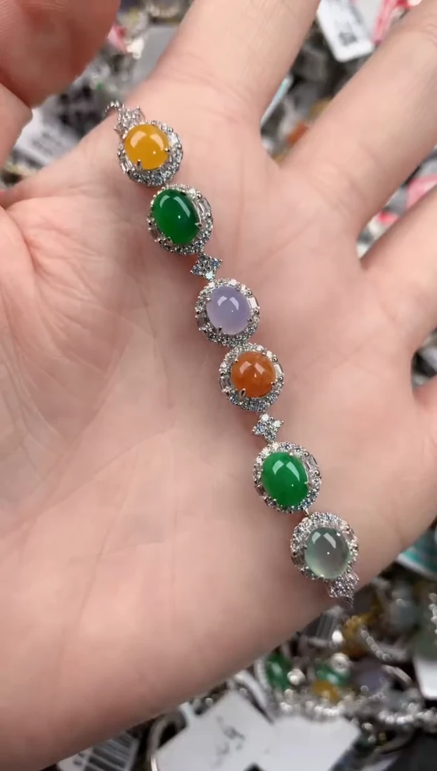 银S925镶嵌戒指翡翠161616----2