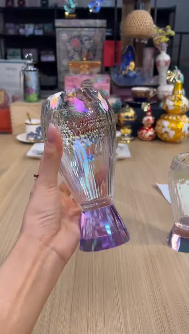 69炫彩水晶啤酒杯-紫色