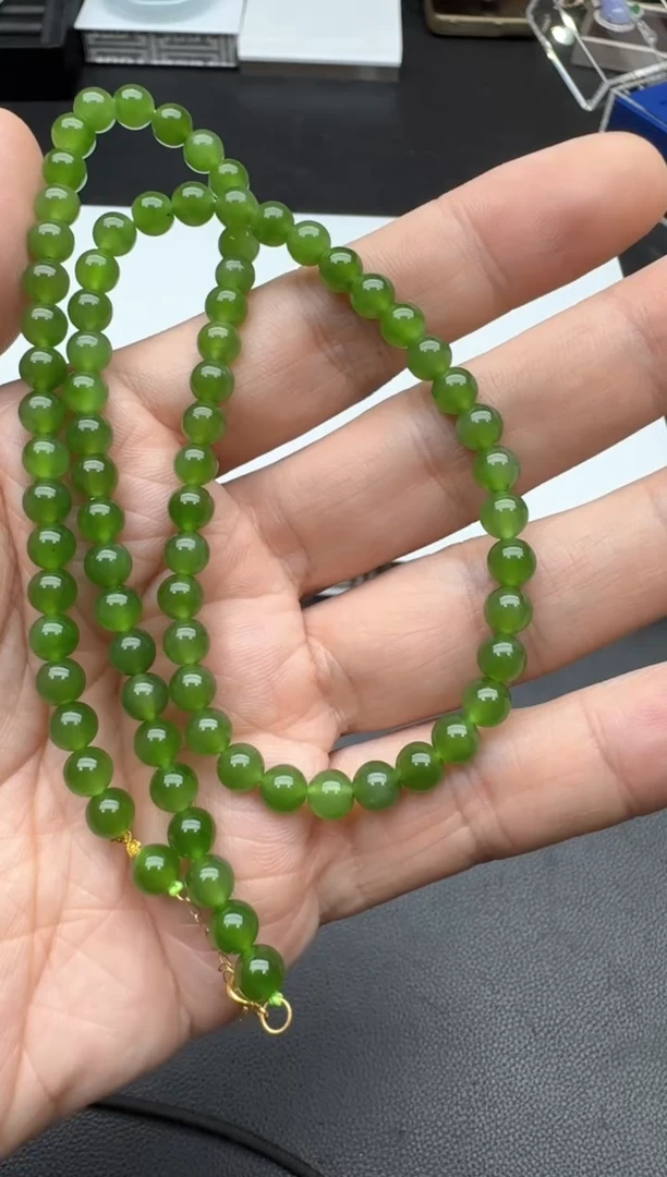 【闪购商品】和田玉颈饰未镶嵌老张11珠链
