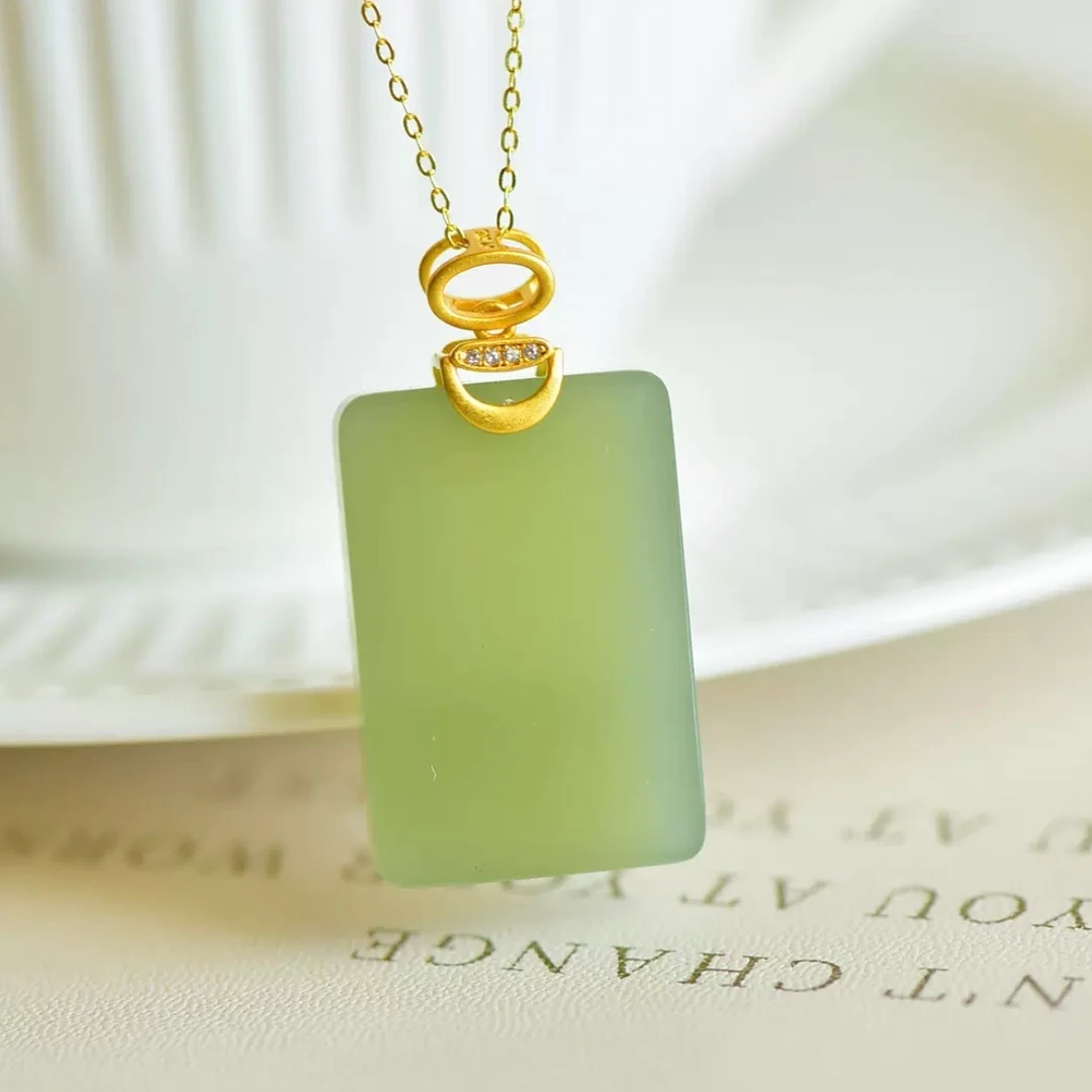 吊坠 黄色 o字链无事牌吊坠（赠链）A136