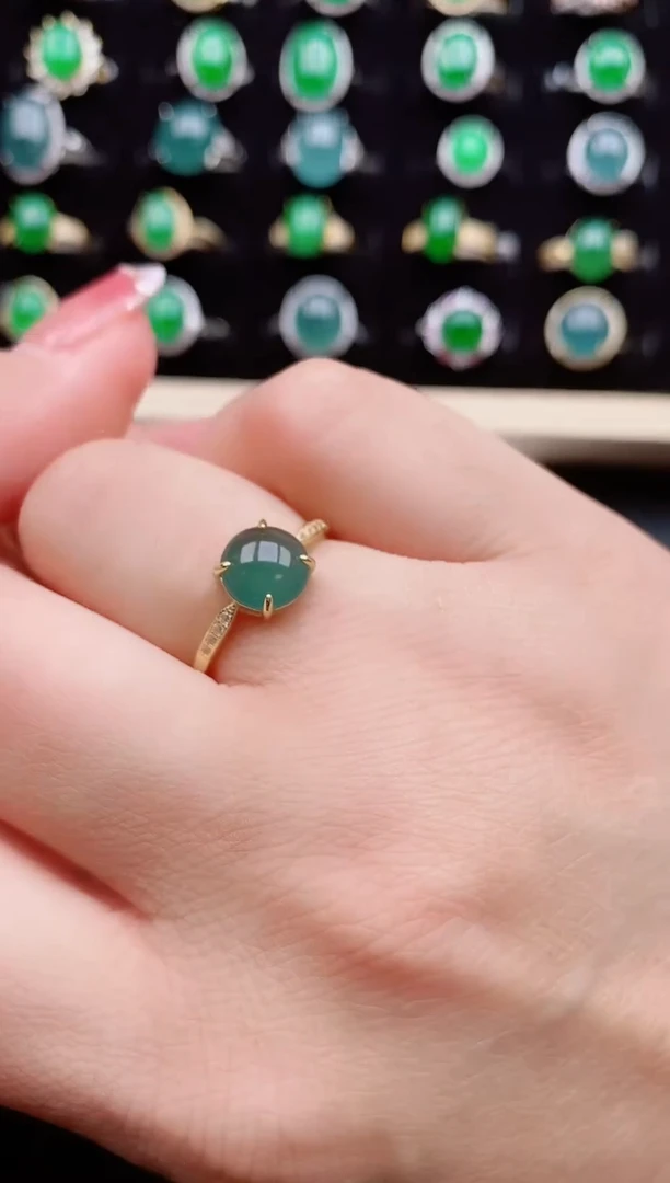 【闪购商品】翡翠戒指银S925镶嵌11111