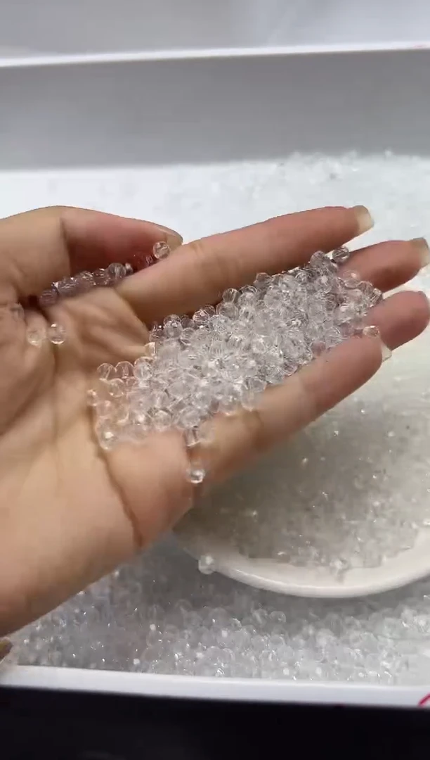 未镶嵌颈饰水晶w1400白水晶切面算盘4mm*50颗