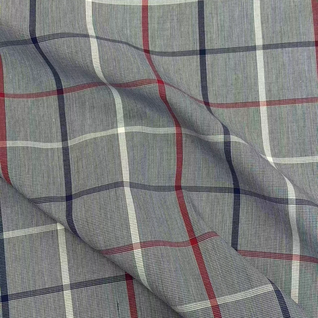 BRB格纹 棉面料格纹衬衫连衣裙服装布料 幅宽140CM