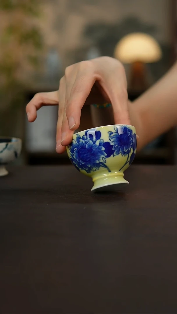 杯景德镇陶瓷杯碗柴烧多人