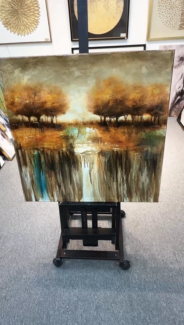 168现代艺术装饰画油画75cm*75cm