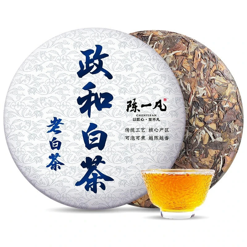 陈一凡 白茶 政和老白茶 2019年政和老白茶寿眉茶饼300g