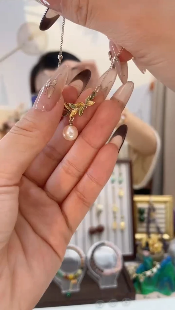 铜合金无铜合金无小叶珍珠项链