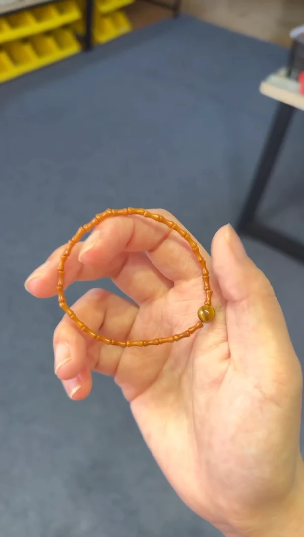 吊坠菩提根/象牙果 橄榄竹节单圈