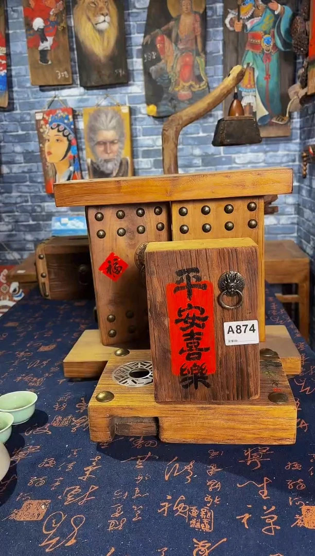 醉*风化老门板丙烯画