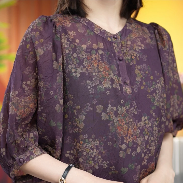 阔太洋气透气舒适感上衣女装Q25AC2095