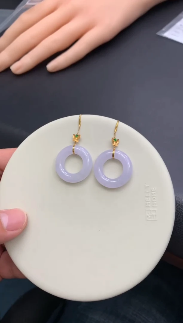 18K金镶嵌定制翡翠48小时鉴赏期 退货不扣服务费