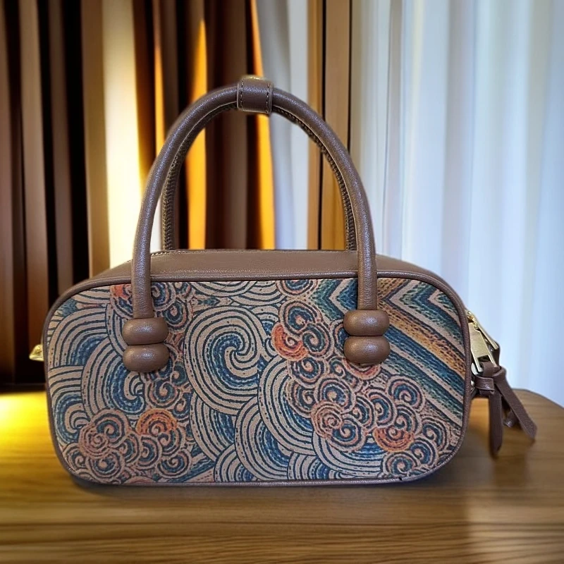 知羽.香云  2025新款香云纱百搭两用包包ZY11650