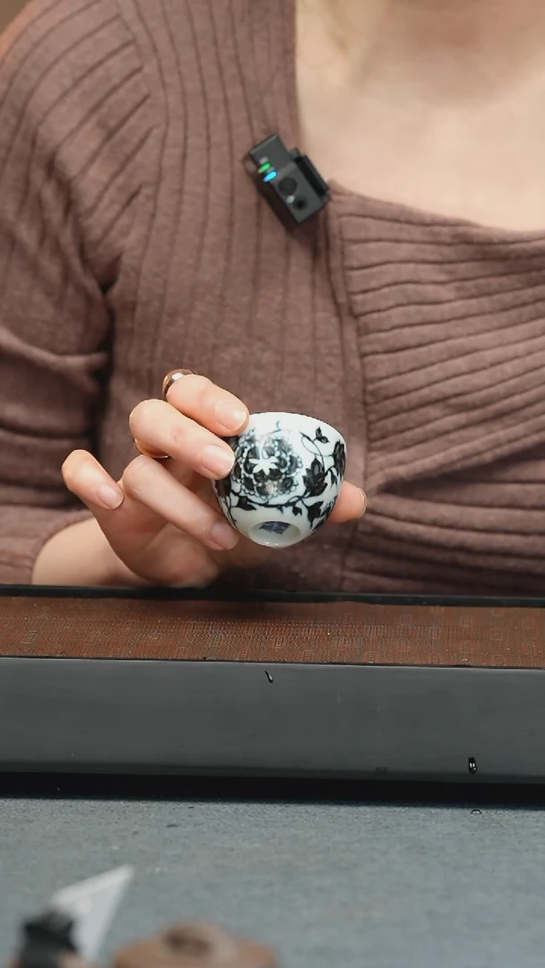 【闪购商品】杯五堂 缠枝牡丹蛋蛋杯（摹古）