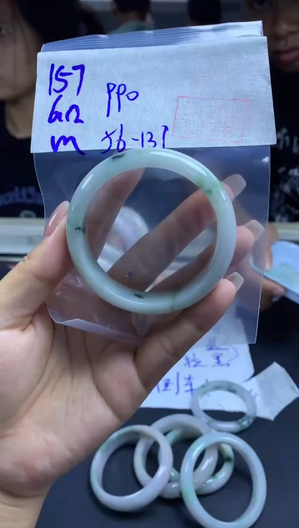 定制翡翠未镶嵌157手镯56+990元+拍一发一