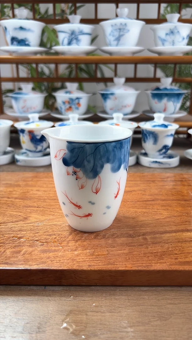 全品线条莲公道杯