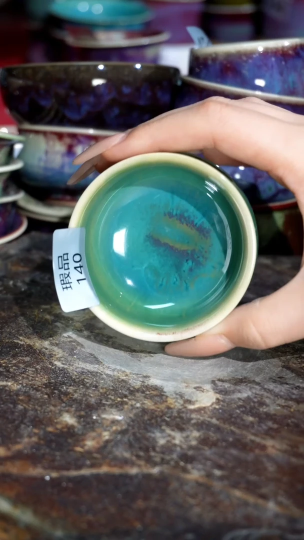 摆件精品窑变钧瓷茶器