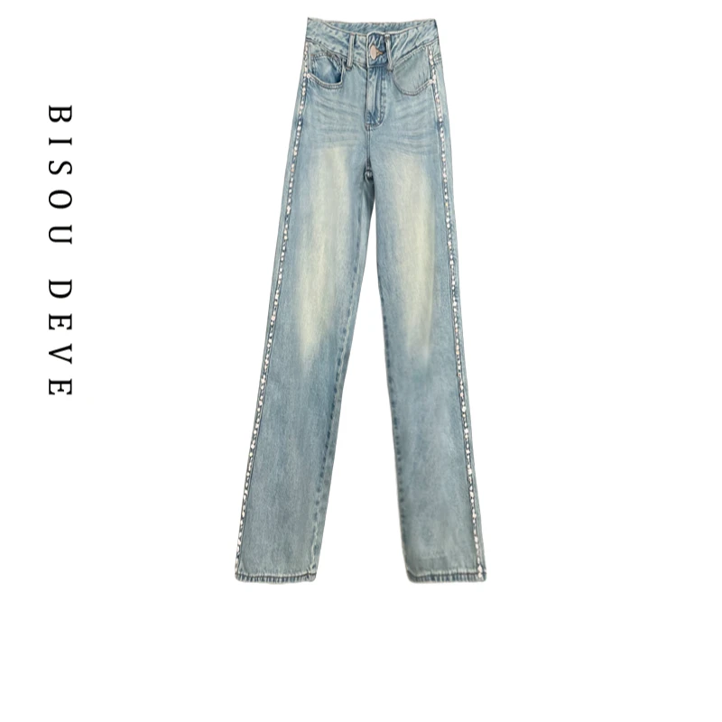 【黄蓉推荐】月光砂牛仔直筒裤MA01108700