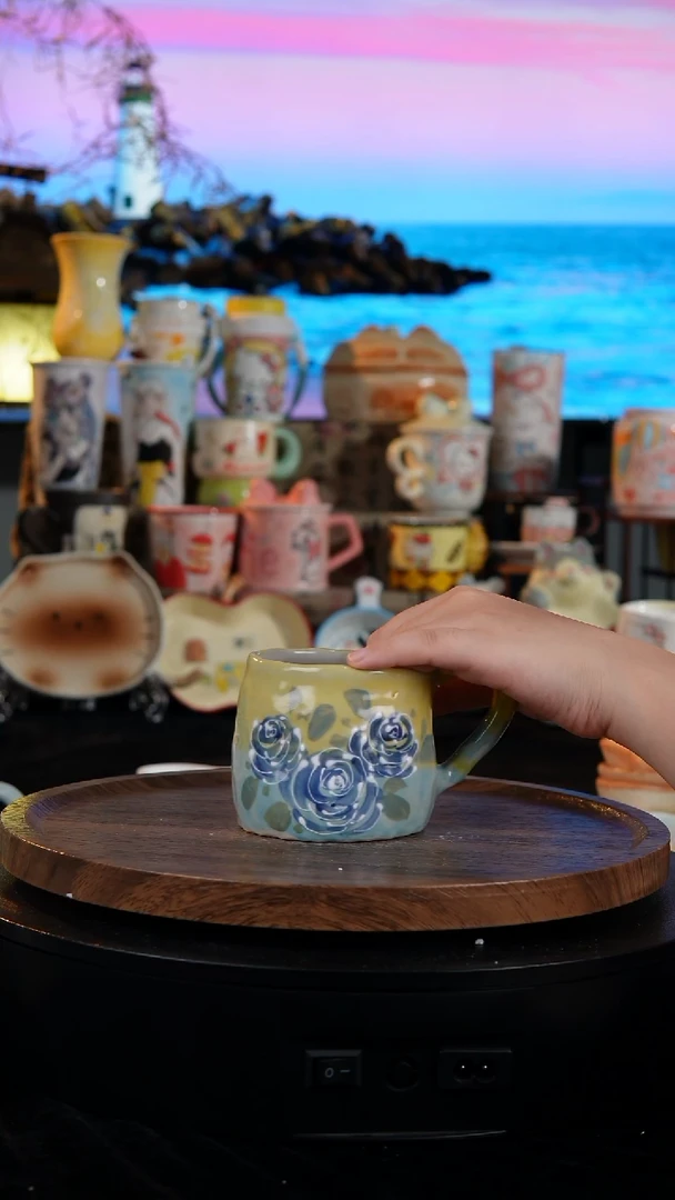 陶瓷便携款景德镇手工手绘陶瓷