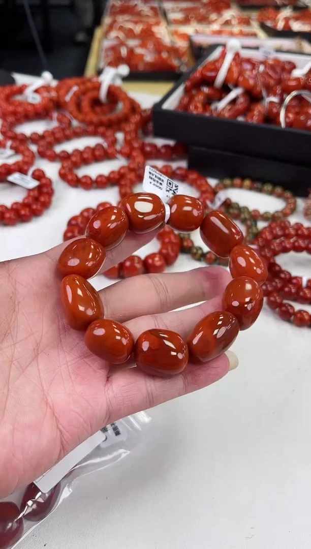 【闪购商品】南红玛瑙瓦西随型手串未镶嵌一个/条