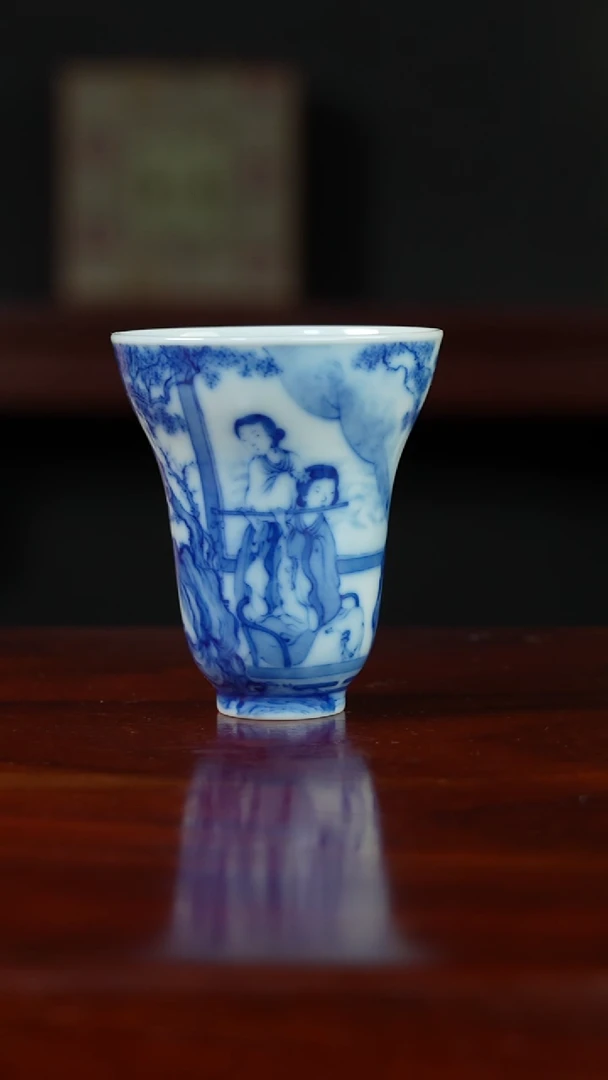 祖传窑真柴窑传承400年临风弄笛福禄杯