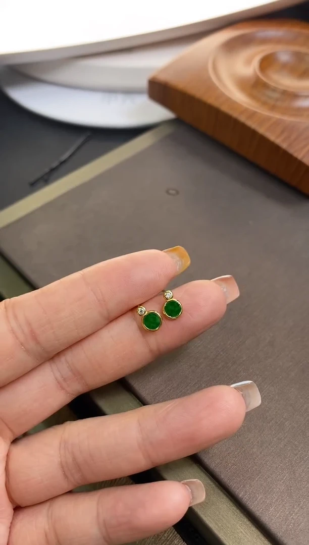 翡翠银S925镶嵌颈饰净货12553