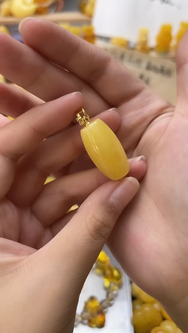 琥珀银S925镶嵌珠宝奇石059琥珀蜜蜡微瑕